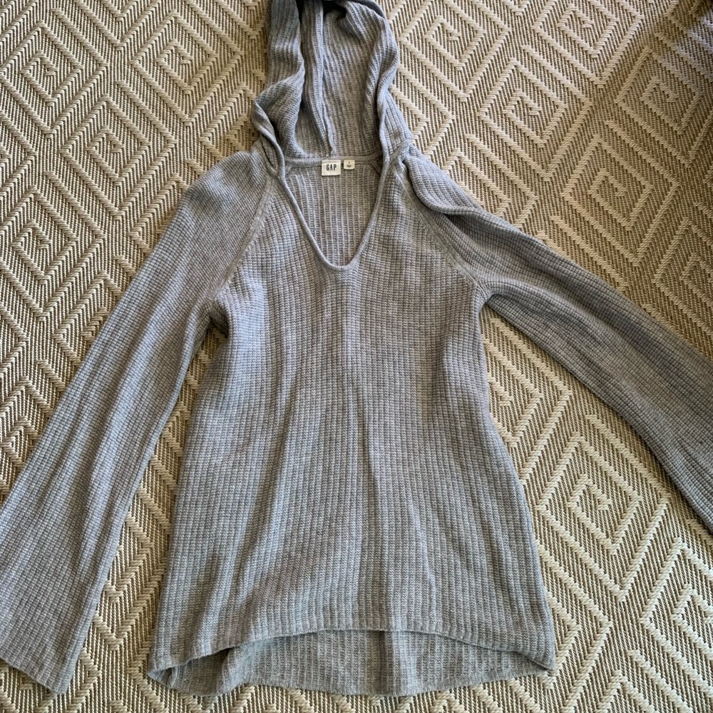 Gap Womens grey textured wool sweater
